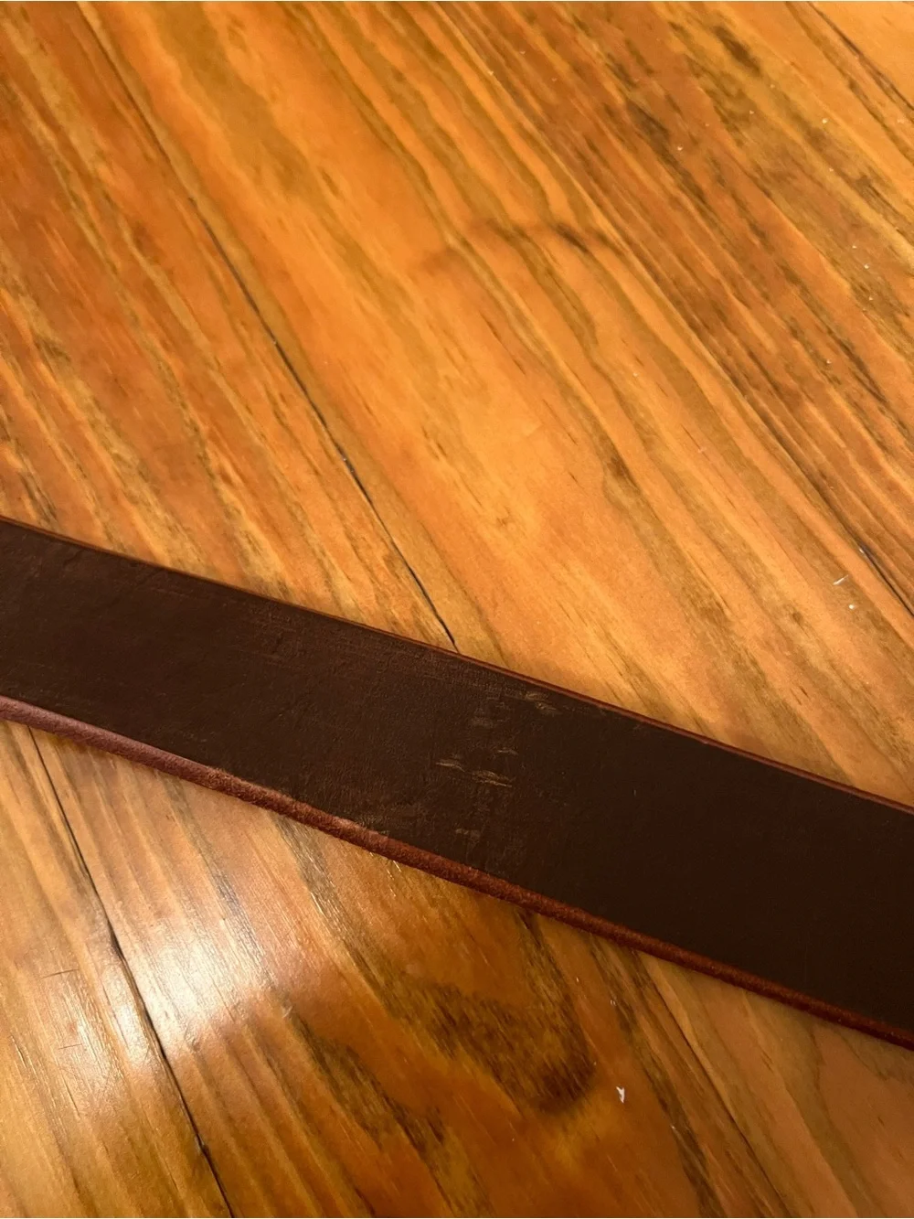 Men’s Generic Brown Genuine Leather Belt With Silver Buckle Size 36